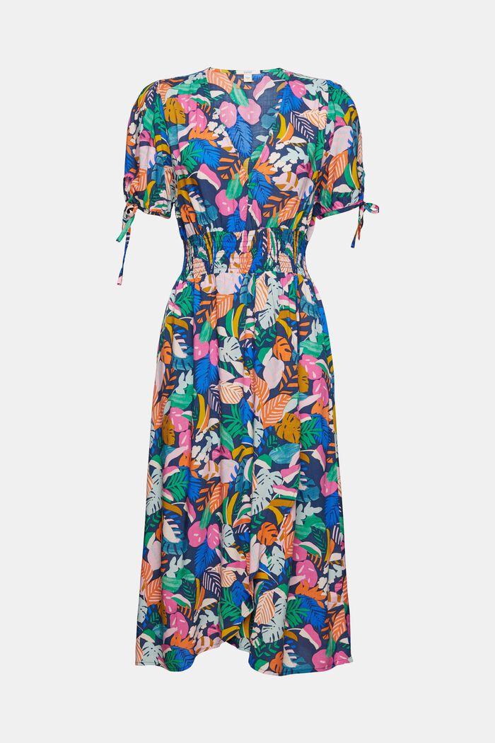 Robe à motif coloré, LENZING™ ECOVERO™, NAVY, detail image number 7