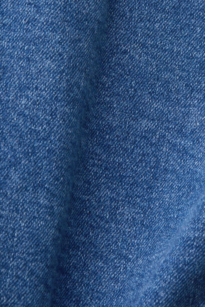 Cropped Jeansjacke mit Fransen, BLUE DARK WASHED, detail image number 5