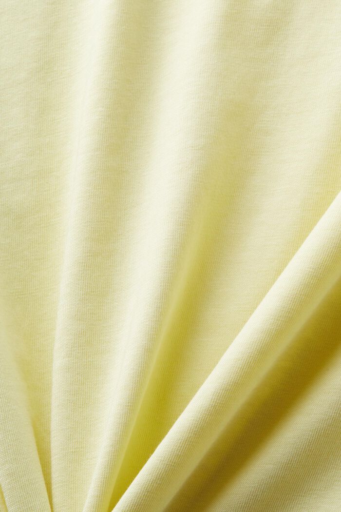 T-shirt à logo, LIME YELLOW, detail image number 4