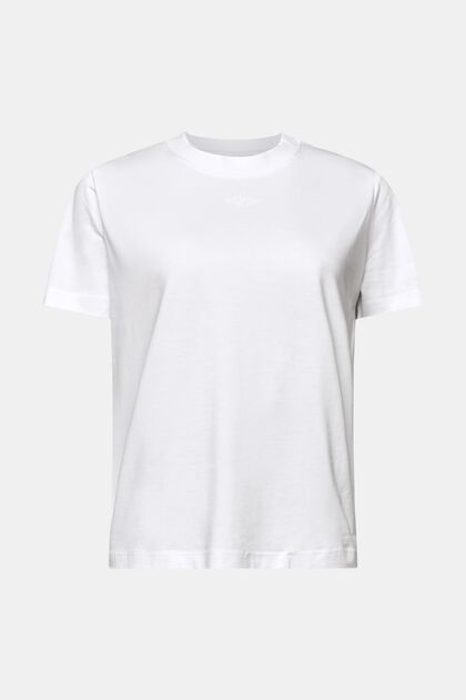 T-Shirt aus Pima-Baumwolle mit Logostickerei