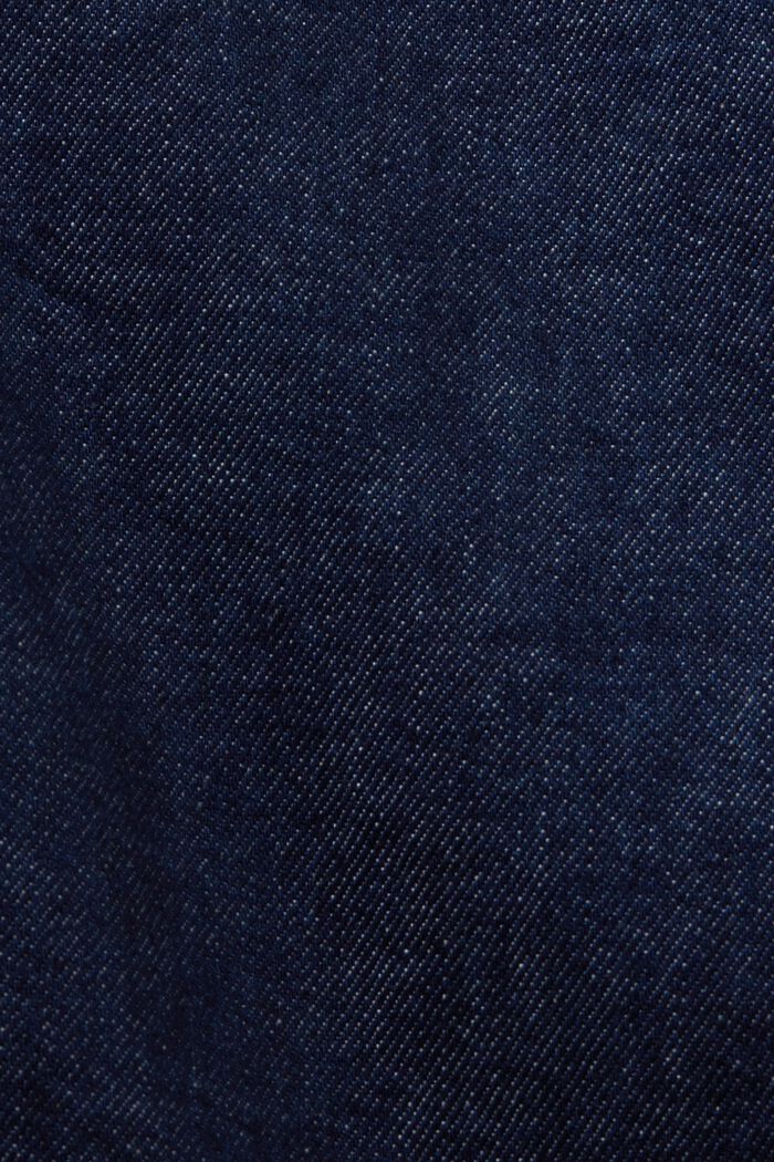 Jean droit Selvedge premium à taille haute, BLUE RINSE, detail image number 6