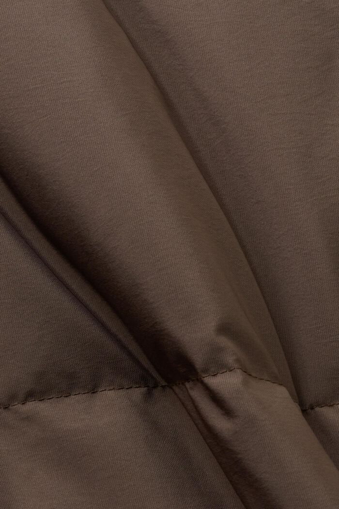 Doudoune longue à capuche, DARK BROWN, detail image number 5