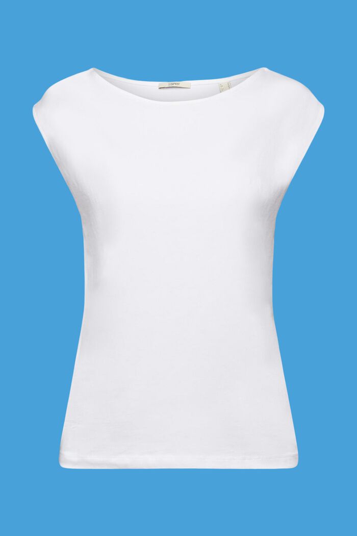 T-shirt sans manches, WHITE, detail image number 6