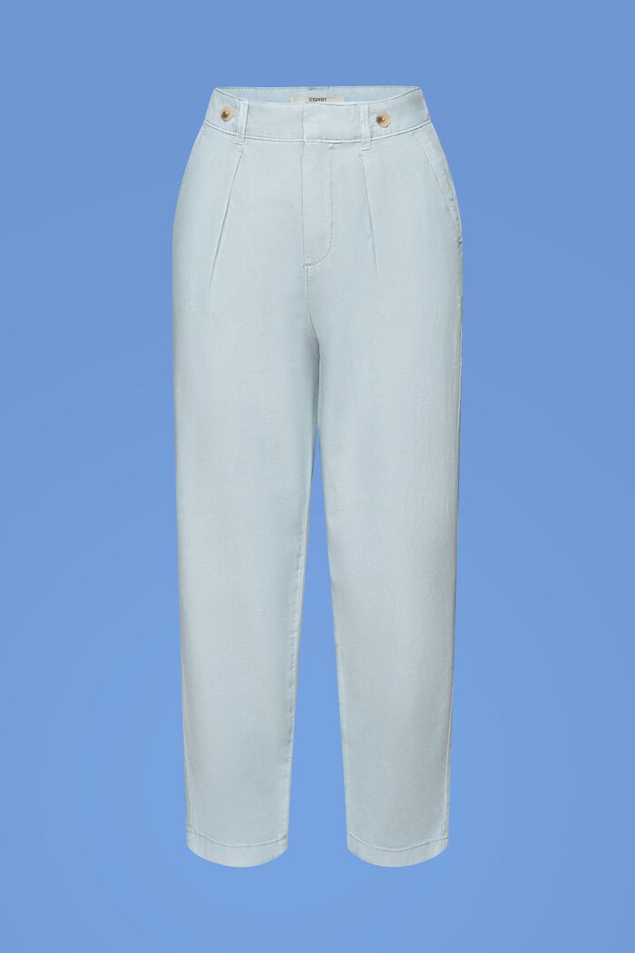 Pantalon chino, lin mélangé, LIGHT BLUE LAVENDER, detail image number 7