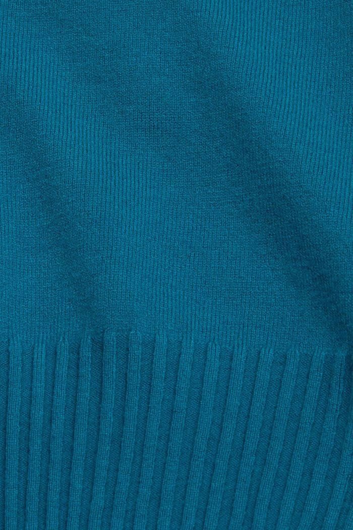 Crop-Top aus Strick, TEAL BLUE, detail image number 5