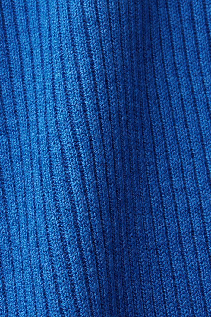 Robe en maille côtelée, lin mélangé, BRIGHT BLUE, detail image number 7