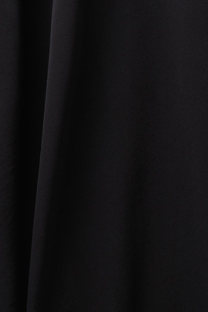 Robe-chemise avec ceinture, BLACK, detail image number 4