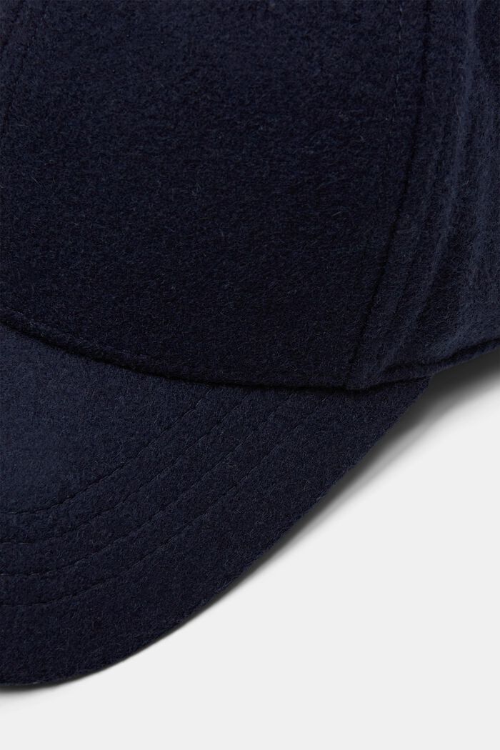 Casquette en feutre de laine mélangée, DARK BLUE, detail image number 1