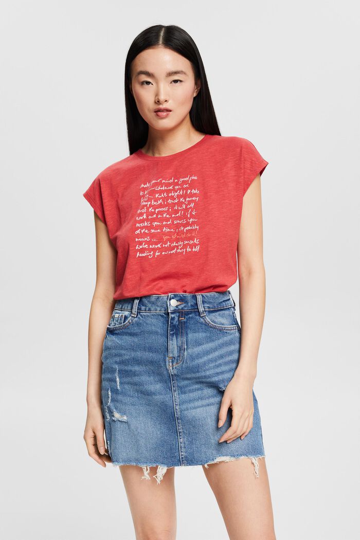 Print-Shirt mit Organic Cotton