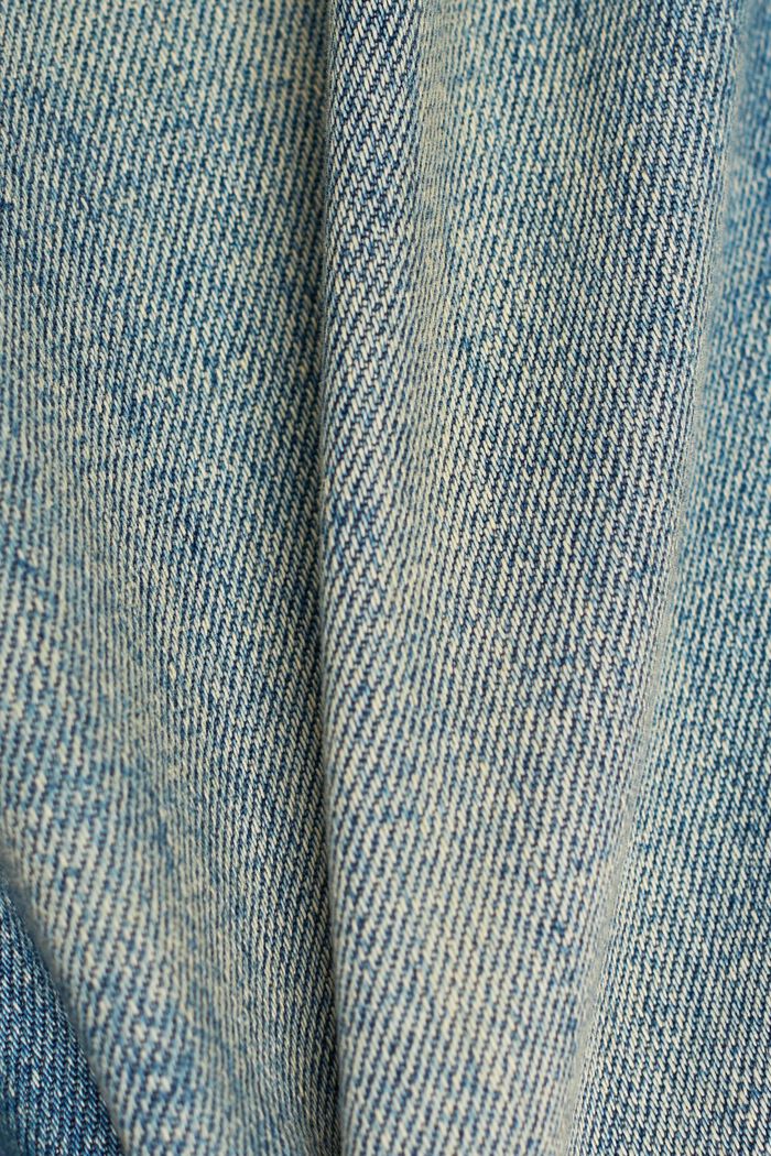 Jean Slim à la finition stone washed, coton biologique, BLUE MEDIUM WASHED, detail image number 1