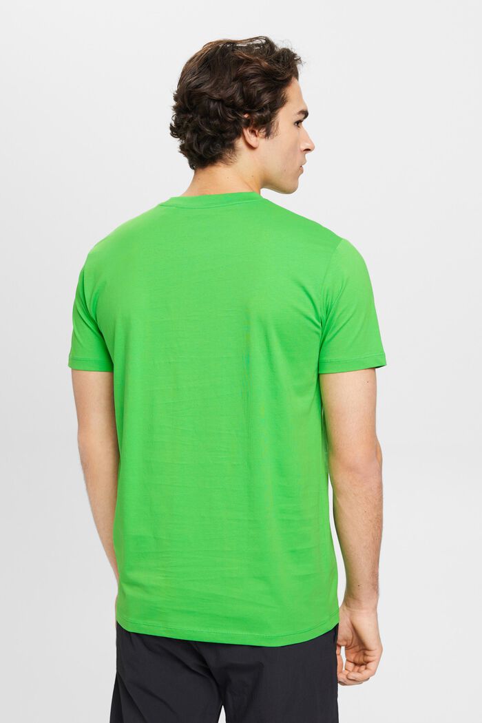 T-shirt en jersey à col ras-du-cou, GREEN, detail image number 3