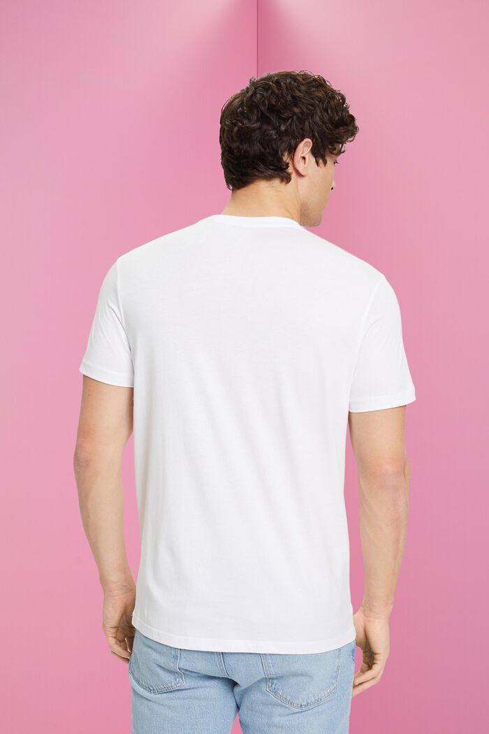Print-T-Shirt aus nachhaltiger Baumwolle, WHITE, detail image number 3