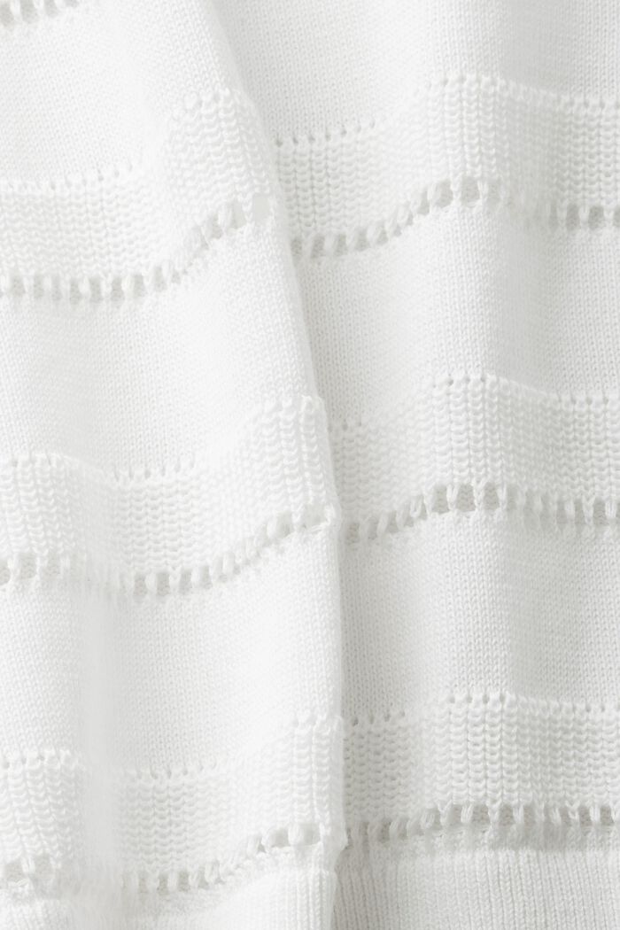 Pull-over en maille pointelle, OFF WHITE, detail image number 5