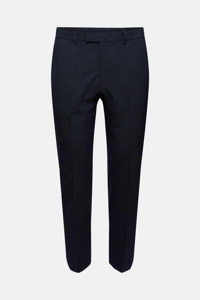 Laine éco-responsable : Pantalon à ceinture élastique, DARK BLUE, detail image number 7