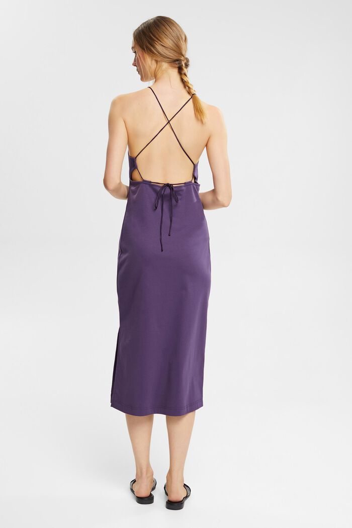 Kleid mit Rückenausschnitt, DARK PURPLE, detail image number 4