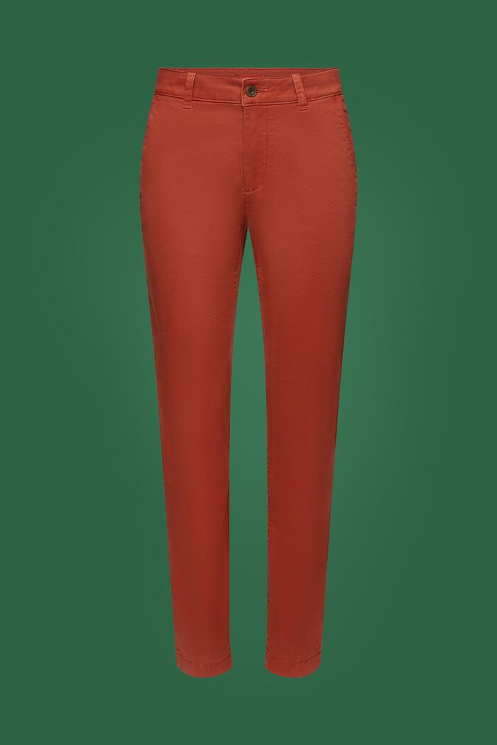 Pantalon chino basique, RUST BROWN, detail image number 5