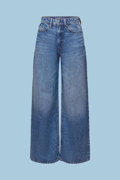 Retro-Jeans mit hohem Bund und weitem Bein