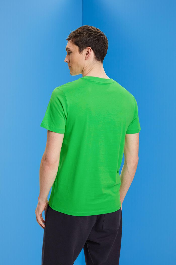 T-shirt en jersey à col ras-du-cou, GREEN, detail image number 3