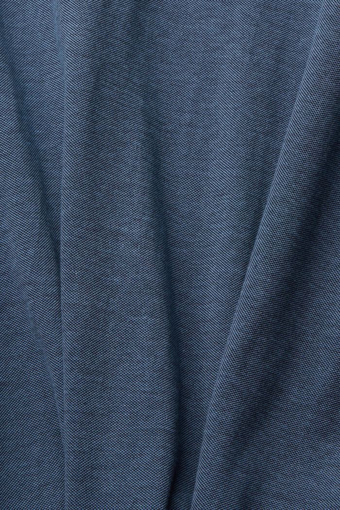 T-Shirt aus Baumwoll-Piqué, BLUE, detail image number 4