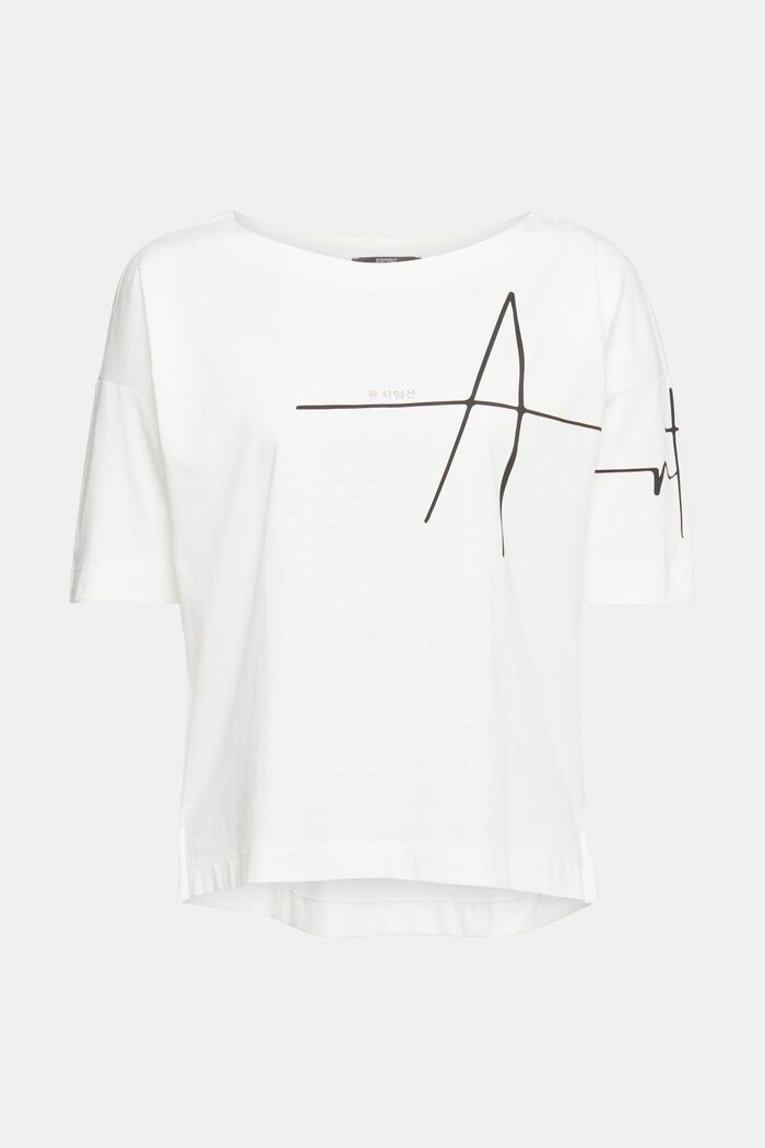 T-Shirt mit Print, OFF WHITE, detail image number 6