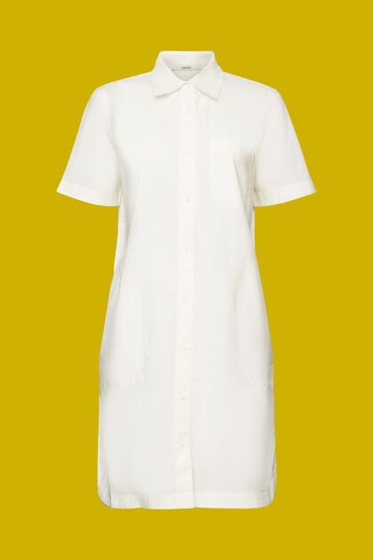 Mini robe-chemise, 100 % coton