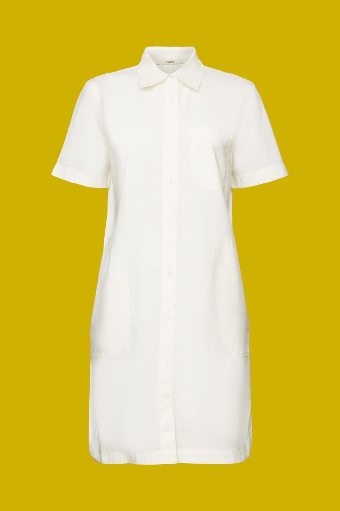 Mini robe-chemise, 100 % coton, OFF WHITE, detail image number 6