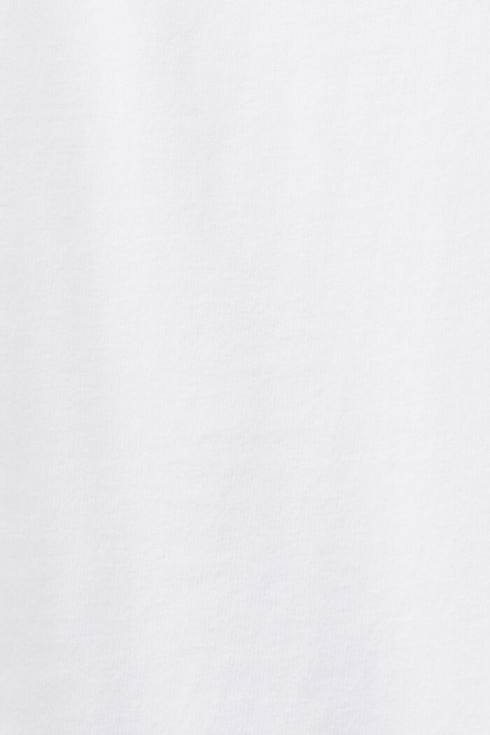 T-shirt à col rond et manches longues, WHITE, detail image number 5