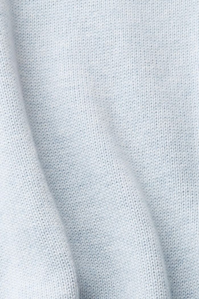 Strickpullover aus nachhaltiger Baumwolle, PASTEL BLUE, detail image number 4