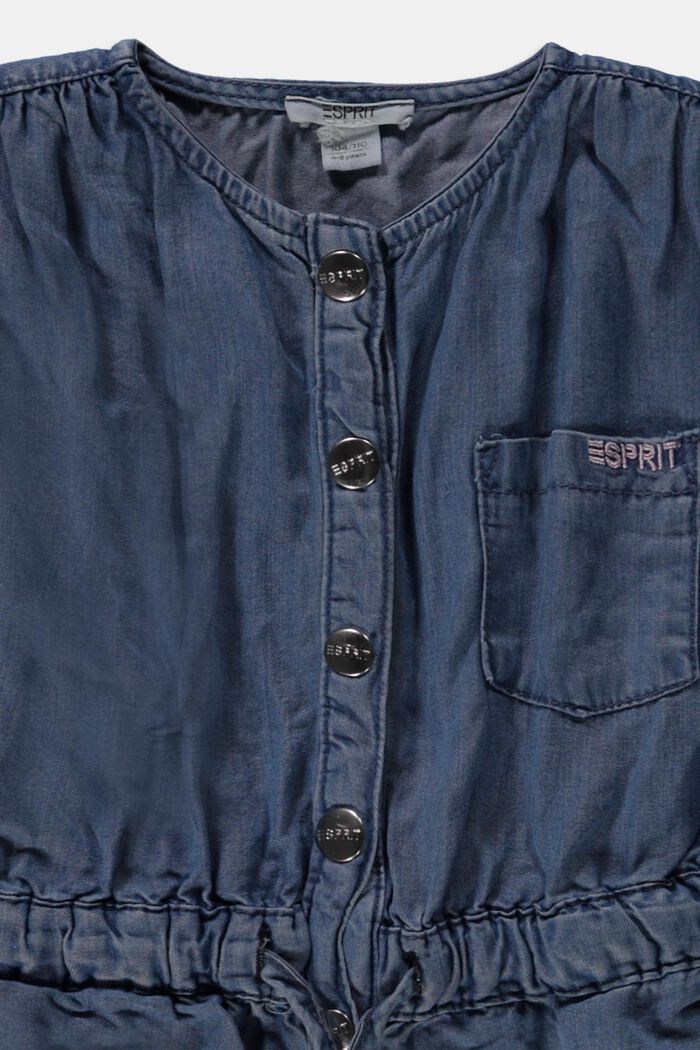 Combinaison en jean courte, BLUE LIGHT WASHED, detail image number 2