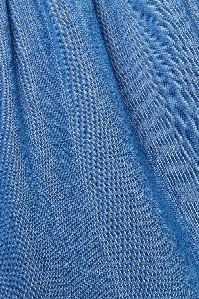 Mini-robe en denim étagée, BLUE MEDIUM WASHED, detail image number 5
