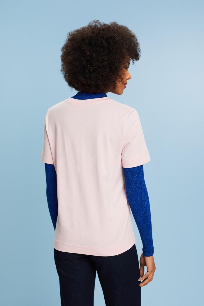 T-shirt en jersey imprimé sur le devant, PASTEL PINK, detail image number 2