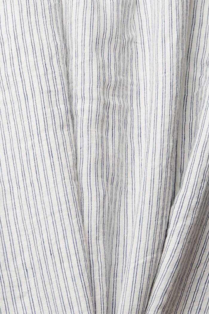 Gestreiftes Hemd aus Leinen, BRIGHT BLUE, detail image number 4
