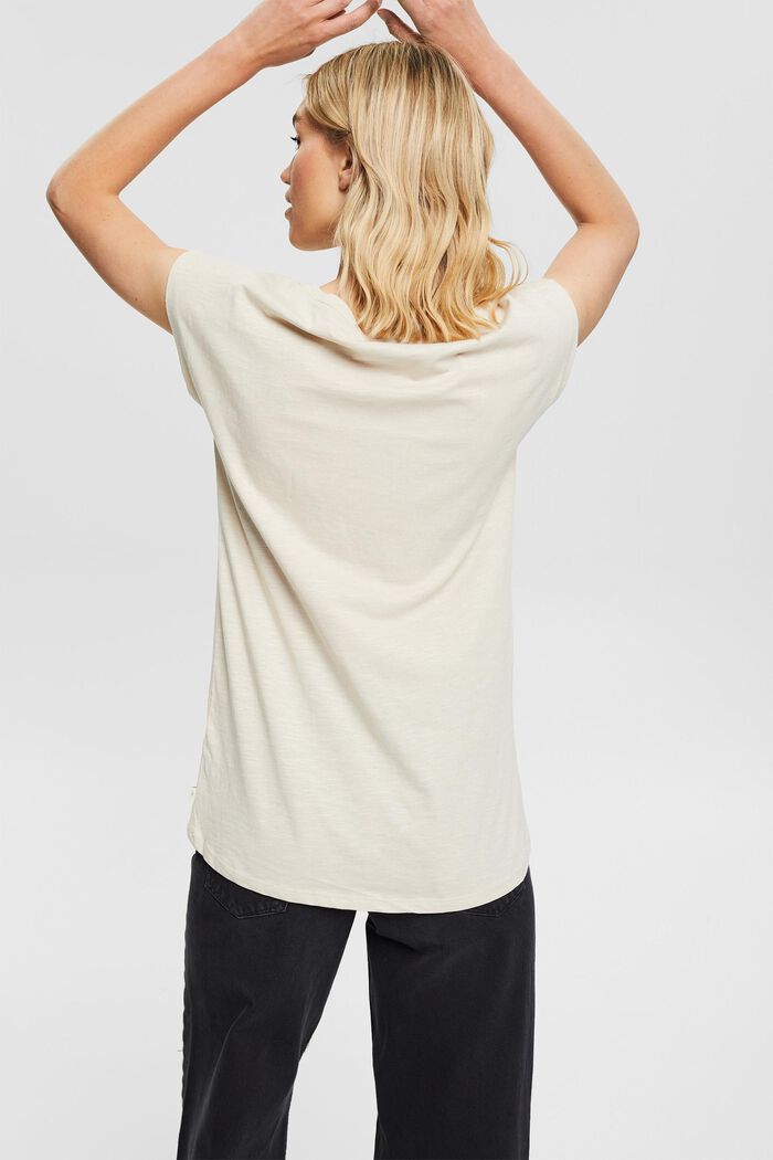 T-Shirt aus 100% Baumwolle, SAND, detail image number 3