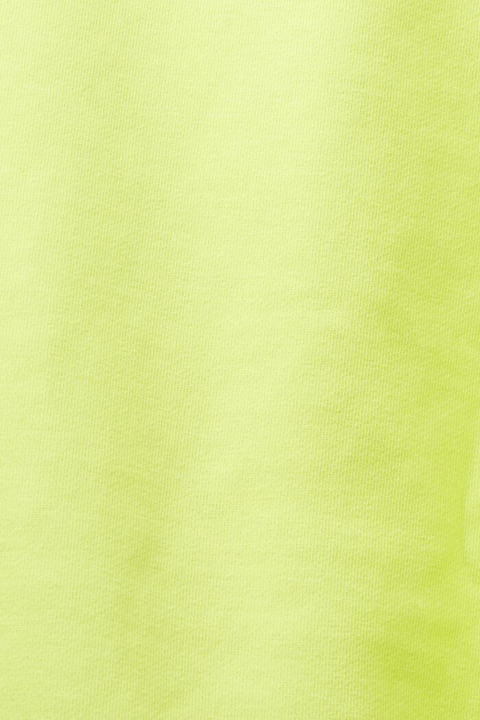 Sweat-shirt logoté unisexe en coton molletonné, BRIGHT YELLOW, detail image number 7