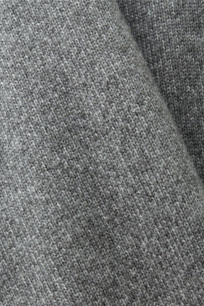 Pull-over en laine à col ras-du-cou, MEDIUM GREY, detail image number 5