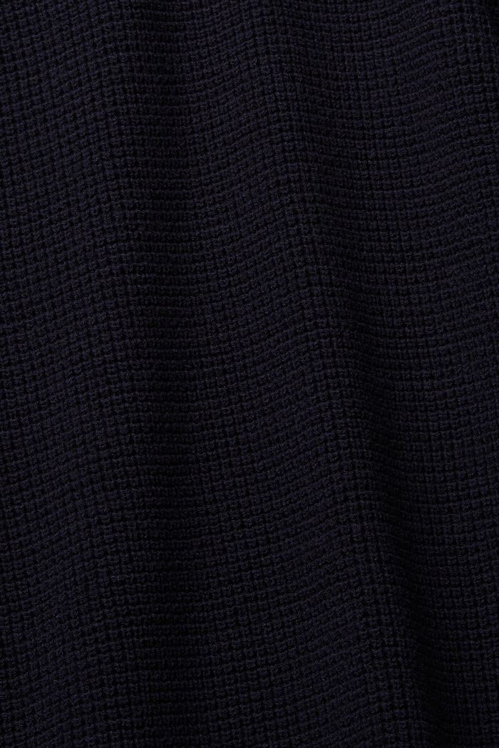 Locker gestrickter Pullover mit V-Ausschnitt, NAVY, detail image number 1