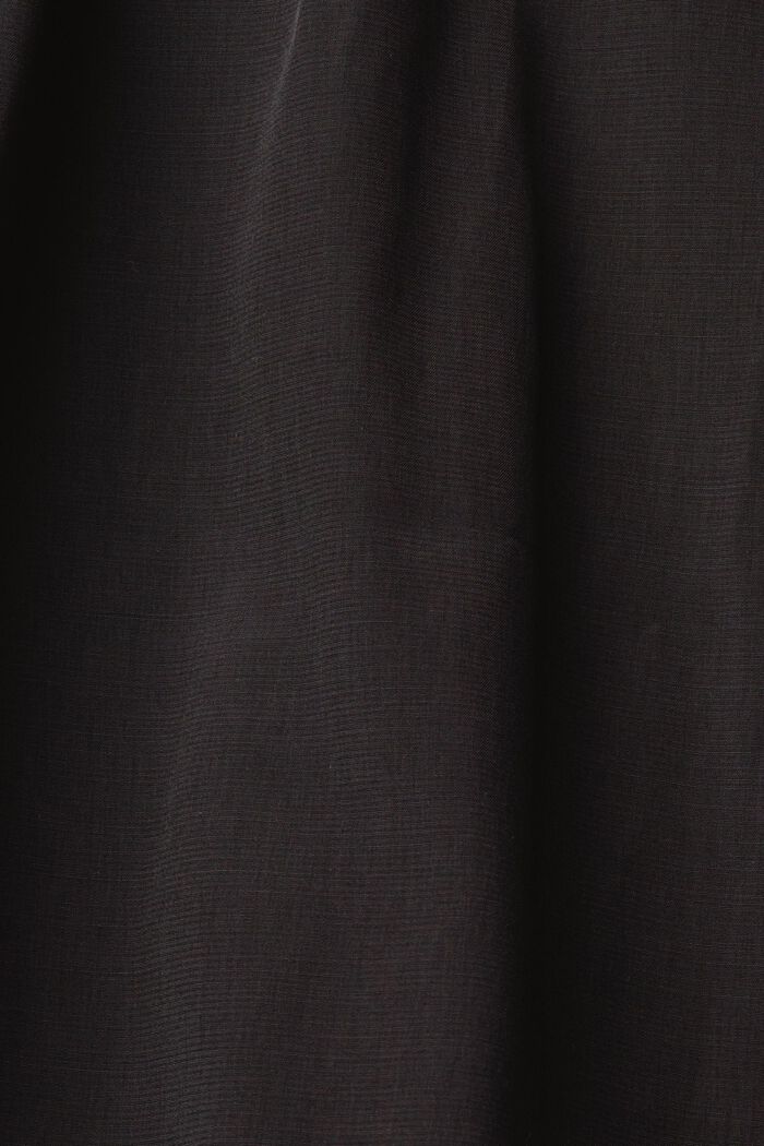 Bluse mit Keyhole-Detail, LENZING™ ECOVERO™, BLACK, detail image number 4
