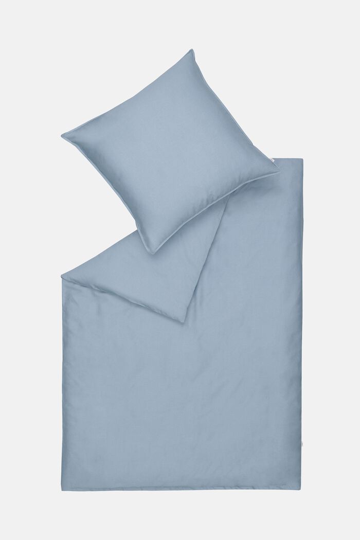 Parure de lit en coton, SMOKE BLUE, detail image number 2