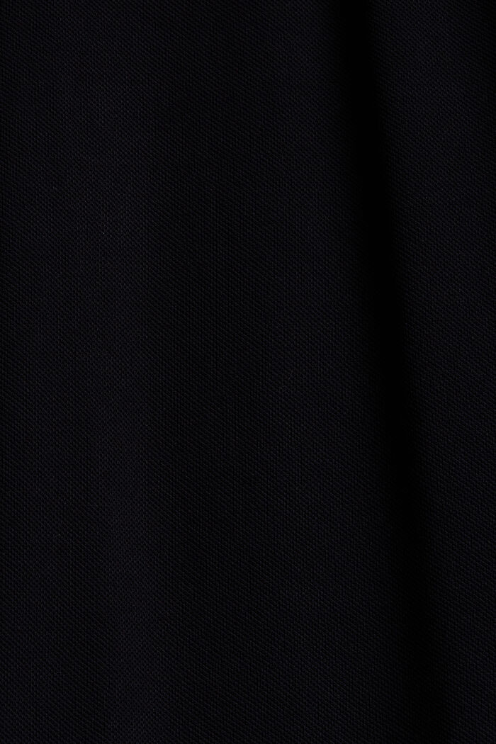 Piqué-Poloshirt aus Pima Baumwolle, BLACK, detail image number 4