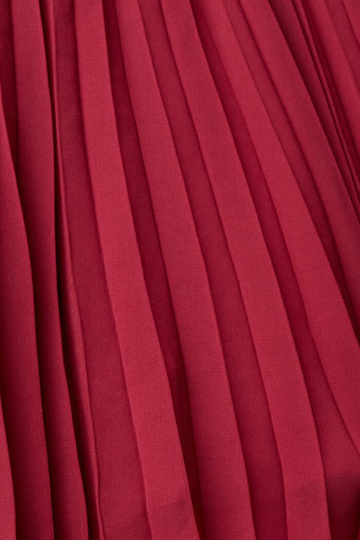 Mini-jupe à plis, CHERRY RED, detail image number 5