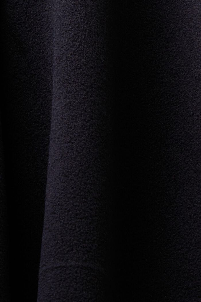 Fleece-Sweatshirt mit Kapuze, BLACK, detail image number 5