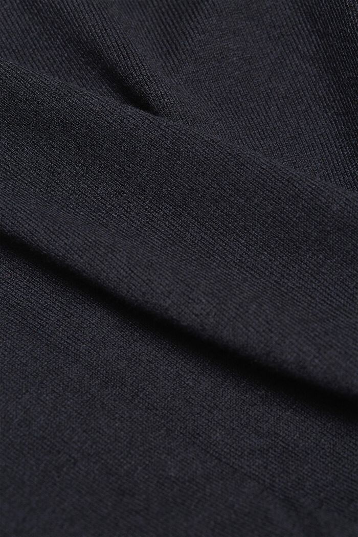 Cardigan en coton biologique mélangé, BLACK, detail image number 1