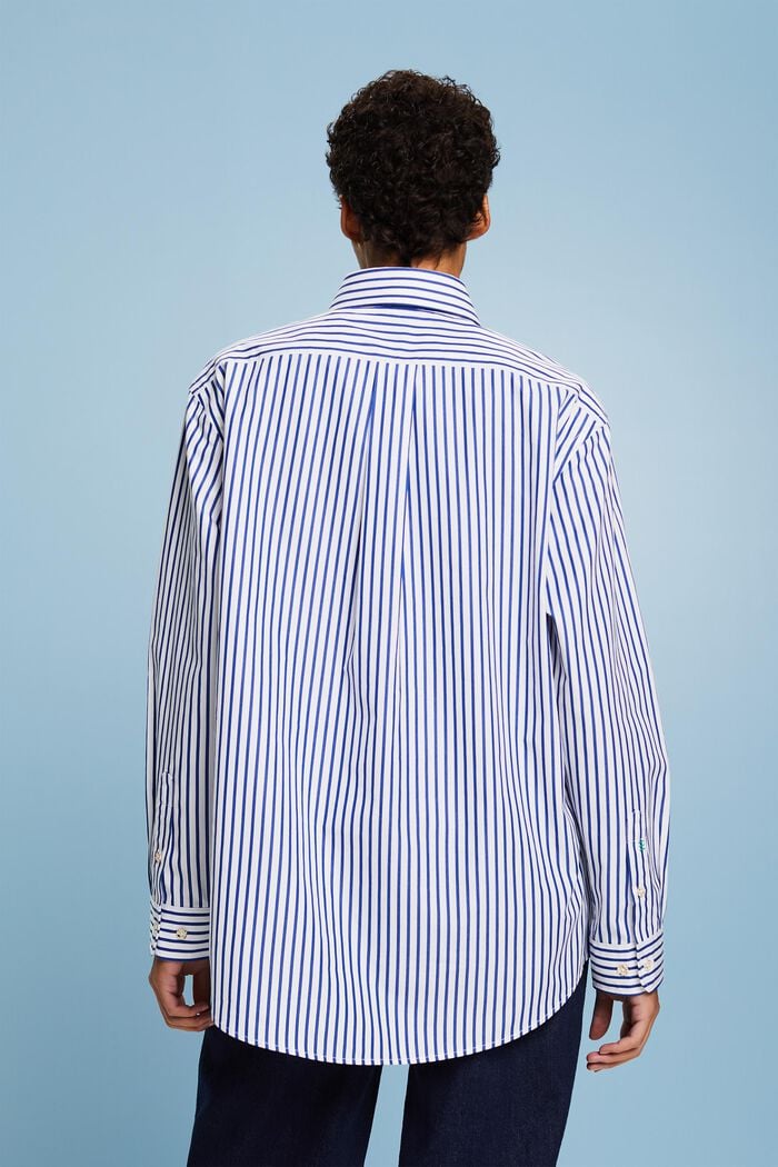 Gestreiftes Hemd aus Popeline, BRIGHT BLUE, detail image number 2