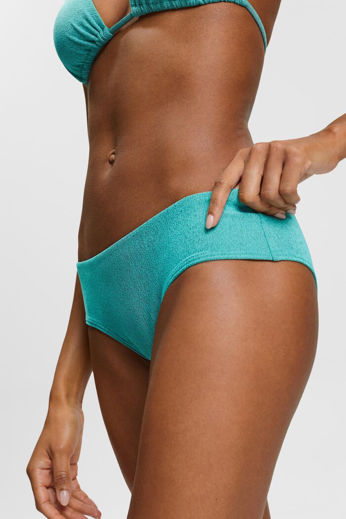 Bas de bikini bicolore, AQUA GREEN, detail image number 1