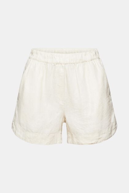 Pull-on-Shorts aus Leinenmix