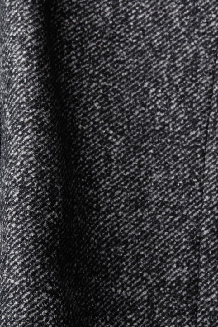 Mantel aus Wollmix mit abnehmbarem Futter, ANTHRACITE, detail image number 1