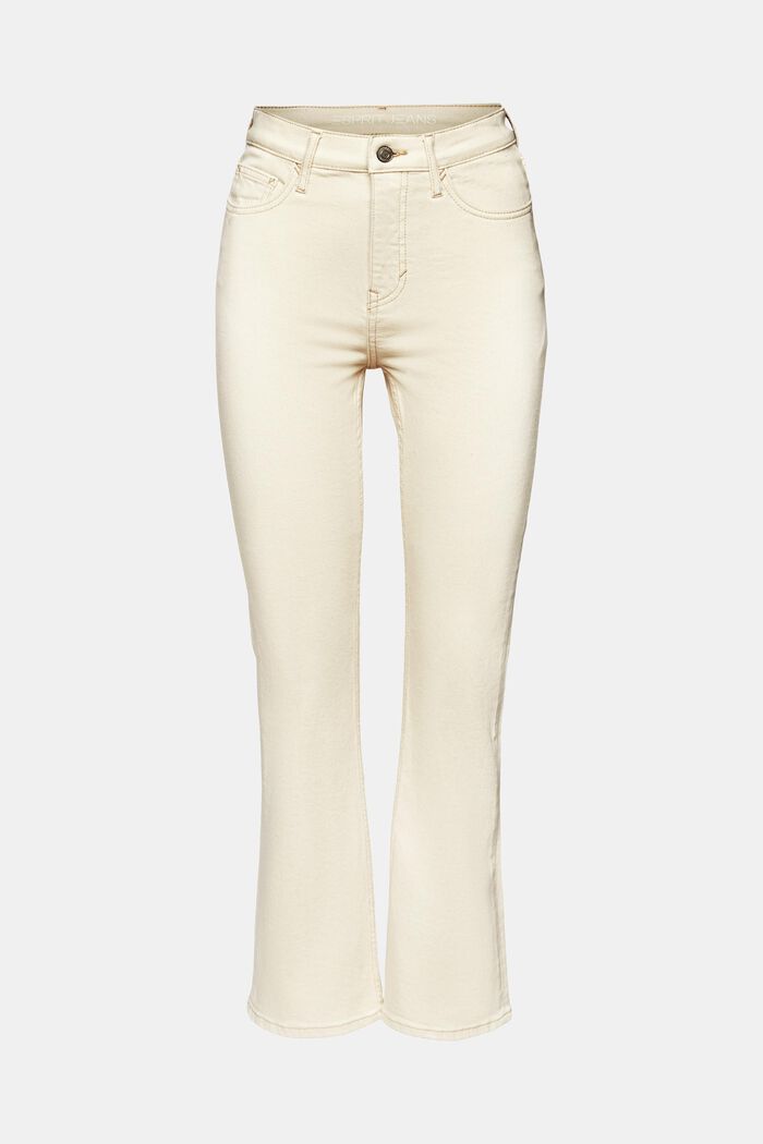 Retro-Jeans mit hohem Bund und weitem Bein, OFF WHITE, detail image number 6