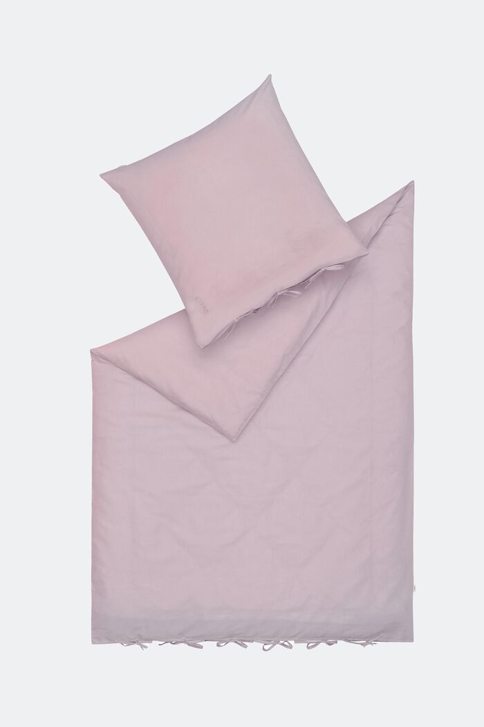 Parure de lit en tissu renforcé dotée de rubans à nouer, ROSE, detail image number 2