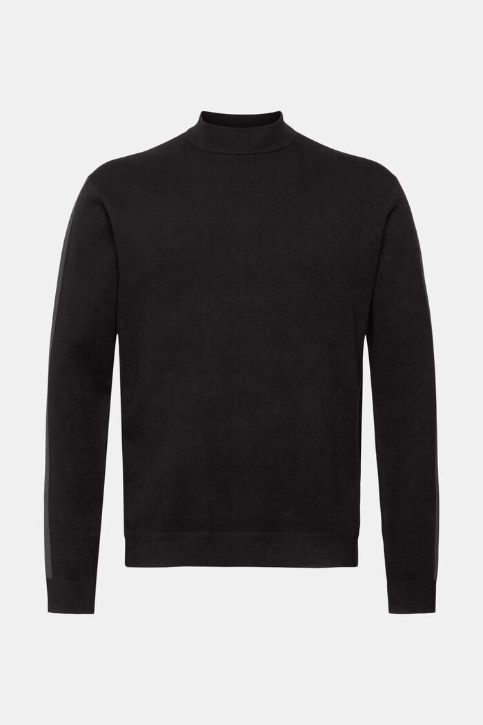 Pullover mit Stehkragen, LENZING™ ECOVERO™, BLACK, detail image number 6