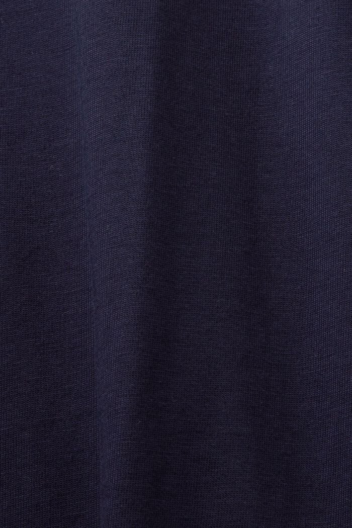 T-shirt à col rond en jersey de coton Pima, NAVY, detail image number 5